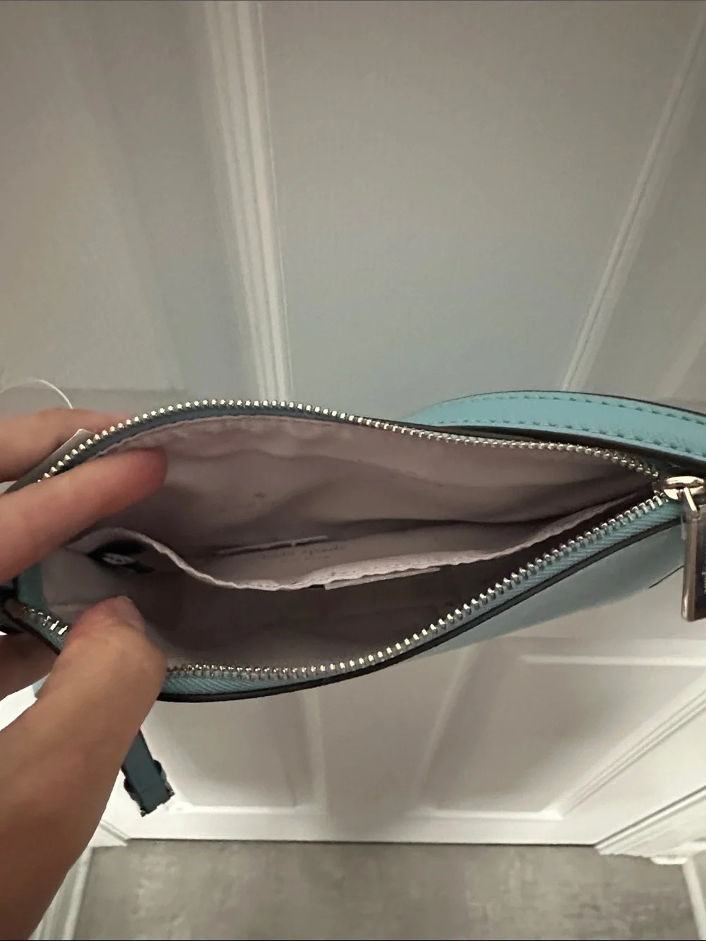 kate spade smoky blue leather crossbody NWT